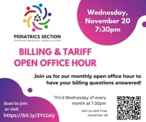 Billing & Tariff Open Office Hours November 2024